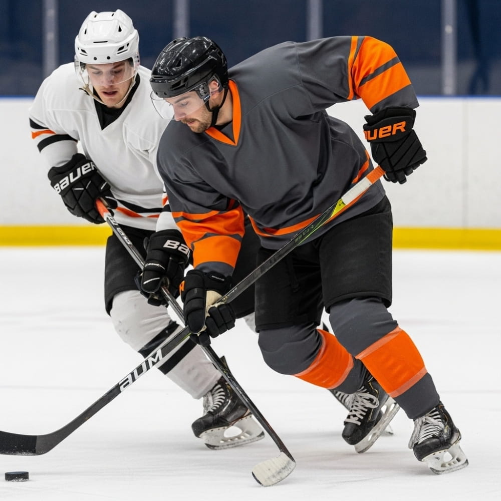 Custom Ice Hockey Team on Ice